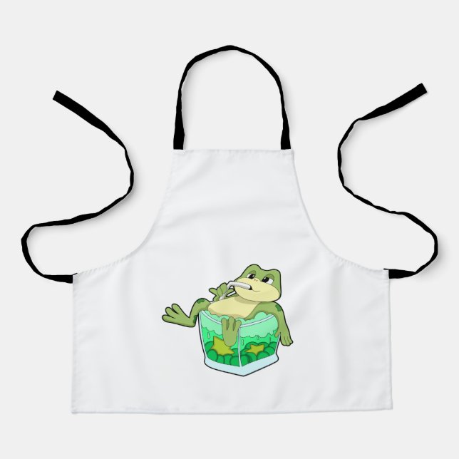 Frog with Glass of Juice Apron (Front)
