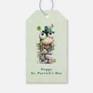 Frog with Green Hat Cute St. Patrick's Day Gift Tags