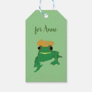 Frog with Hair Gift Tags