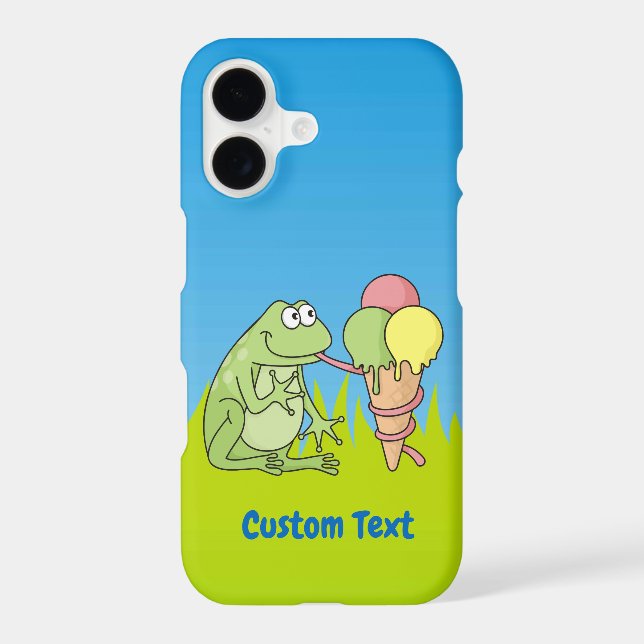 Frog with Icecream Case-Mate iPhone Case (Back)