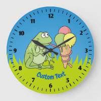 Frog with Icecream Clock