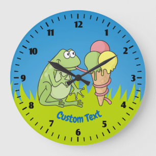 Frog with Icecream Clock