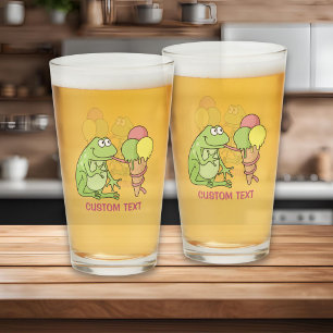 Frog with Icecream Glass