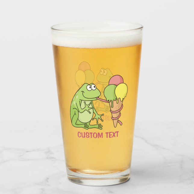 Frog with Icecream Glass (Front Filled)