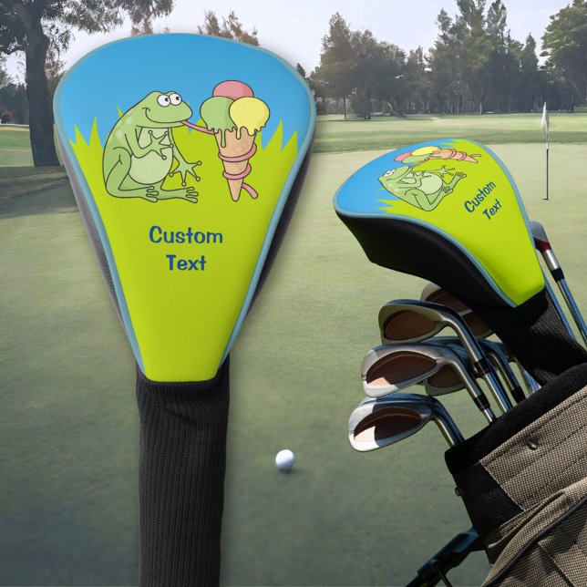 Frog with Icecream Golf Head Cover (Creator Uploaded)