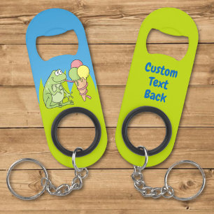 Frog with Icecream Keychain Bottle Opener