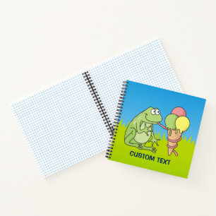 Frog with Icecream Notebook