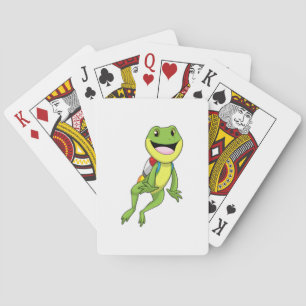 Frog with Jetpack Playing Cards