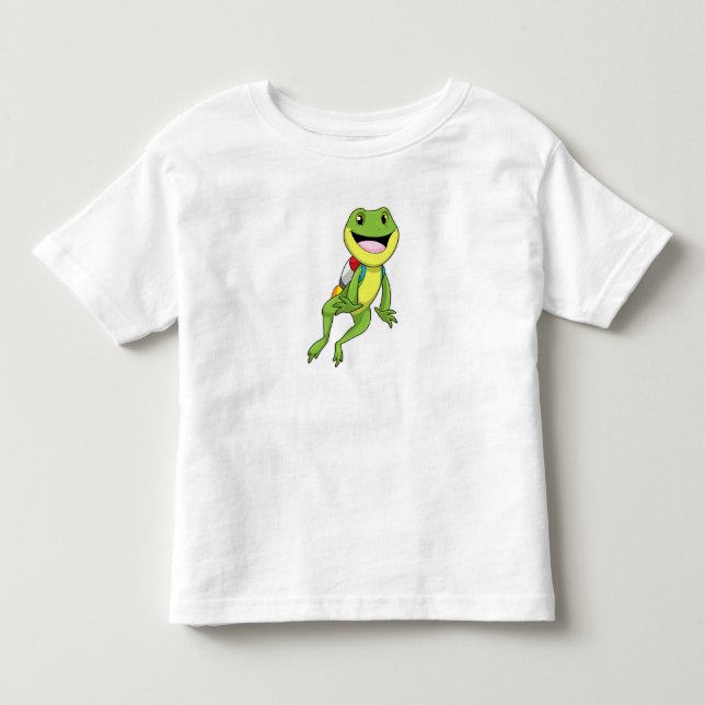 Frog with Jetpack Toddler T-Shirt (Front)