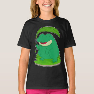 Frog with Leaf as Sunshade T-Shirt