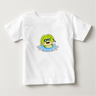 Frog with Leaf at Swimming Baby T-Shirt