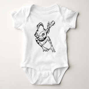 Frog with Mandolin Baby Bodysuit