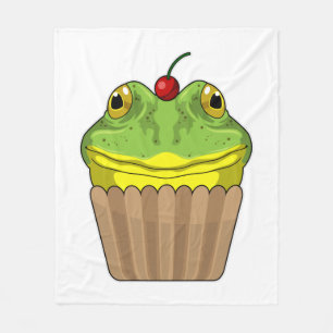 Frog with Muffin Fleece Blanket