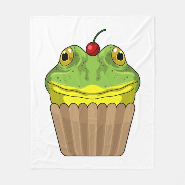 Frog with Muffin Fleece Blanket (Front)