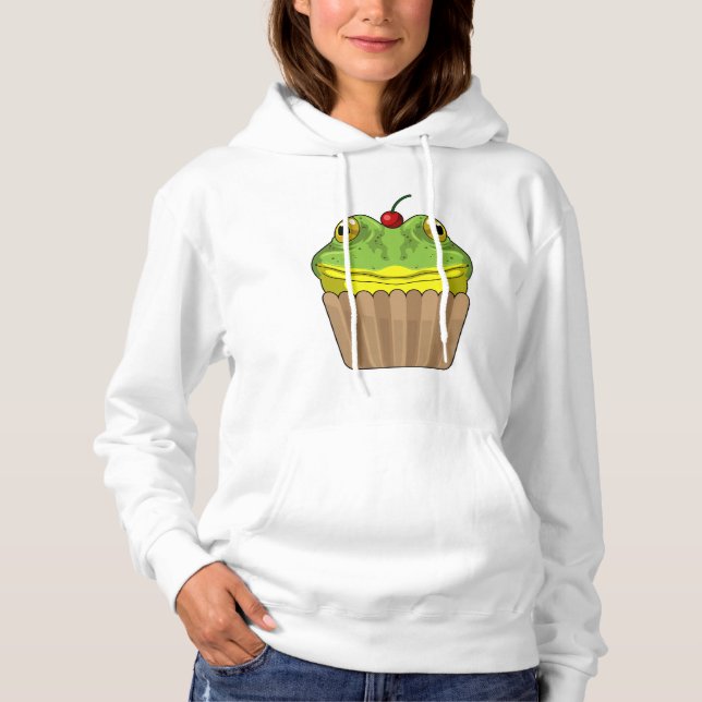 Frog with Muffin Hoodie (Front)