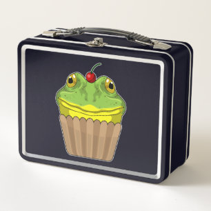 Frog with Muffin Metal Lunch Box