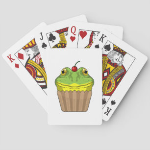 Frog with Muffin Playing Cards
