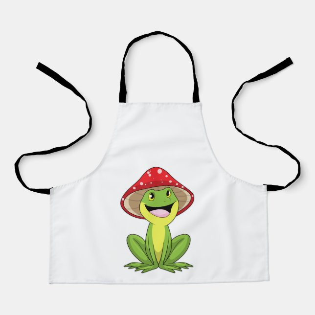 Frog with Mushroom Apron (Front)