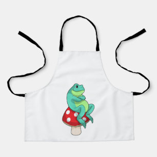 Frog with Mushroom Apron