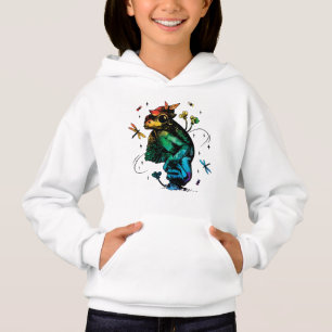 Frog with mushroom Cottagecore Hand Drawn Style