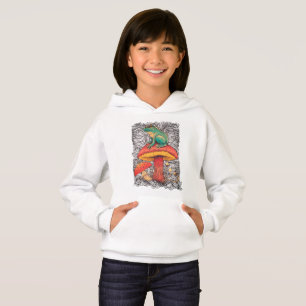 Frog with mushroom Cottagecore style design