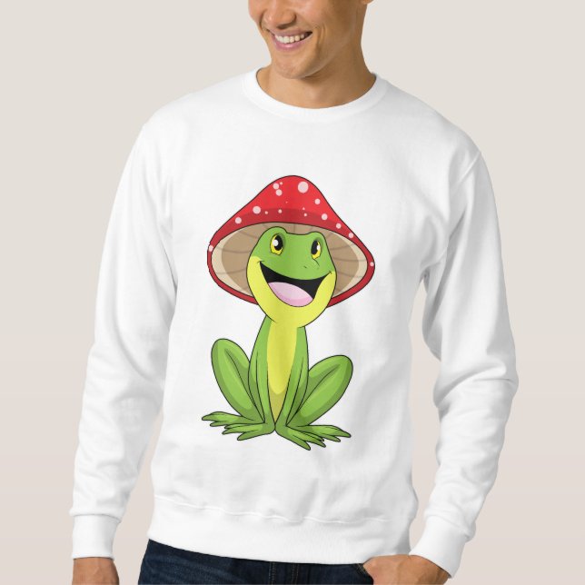 Frog with Mushroom Sweatshirt (Front)