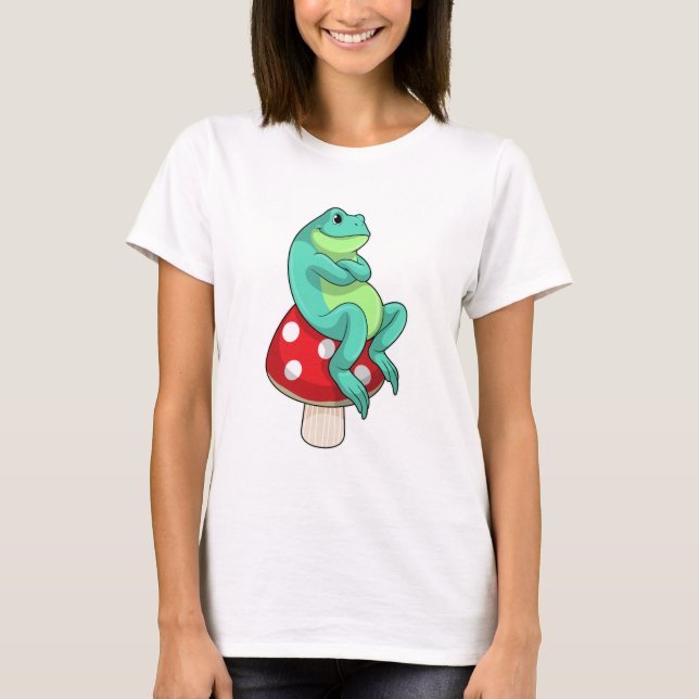 Frog with Mushroom T-Shirt (Front)
