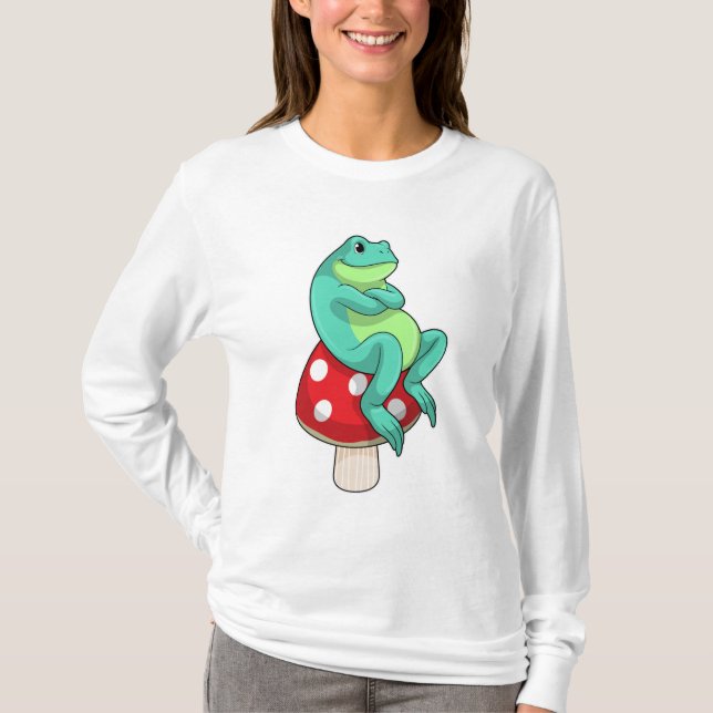 Frog with Mushroom T-Shirt (Front)