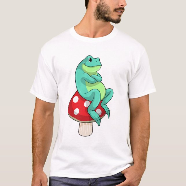 Frog with Mushroom T-Shirt (Front)