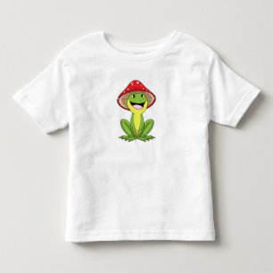 Frog with Mushroom Toddler T-Shirt