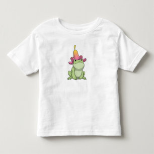 Frog with Plumeria Toddler T-Shirt
