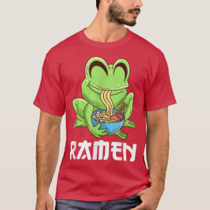 Frog with ramen soup Noodle soup Japan Food Kawaii T-Shirt