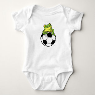 Frog with Soccer ball Baby Bodysuit