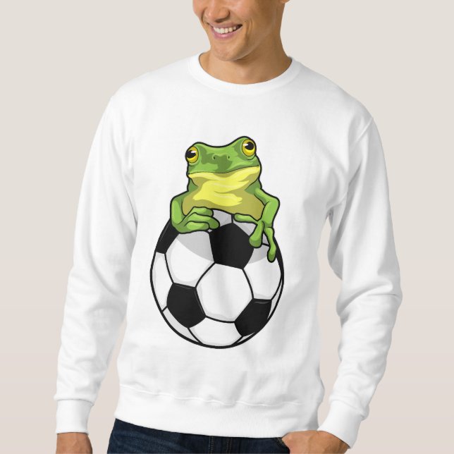 Frog with Soccer ball Sweatshirt (Front)