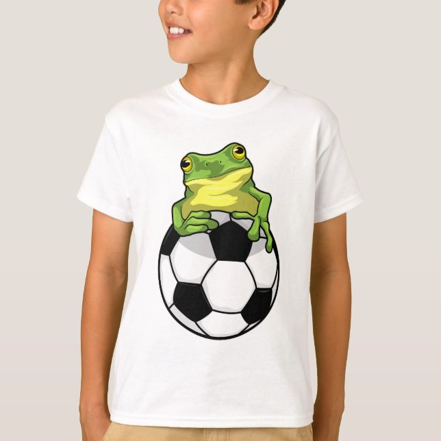 Frog with Soccer ball T-Shirt (Front)