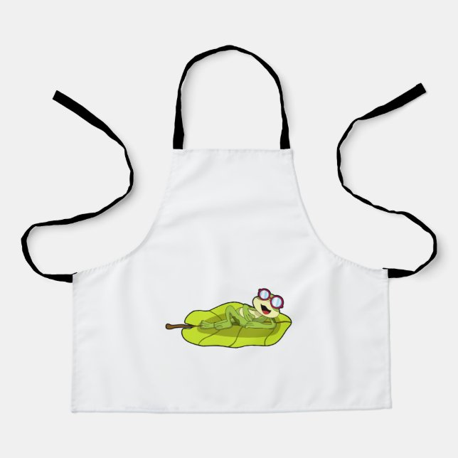 Frog with Sunglasses Apron (Front)