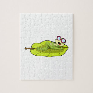 Frog with Sunglasses Jigsaw Puzzle