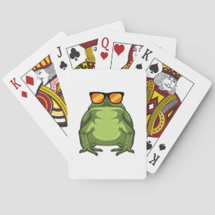 Frog with Sunglasses Playing Cards