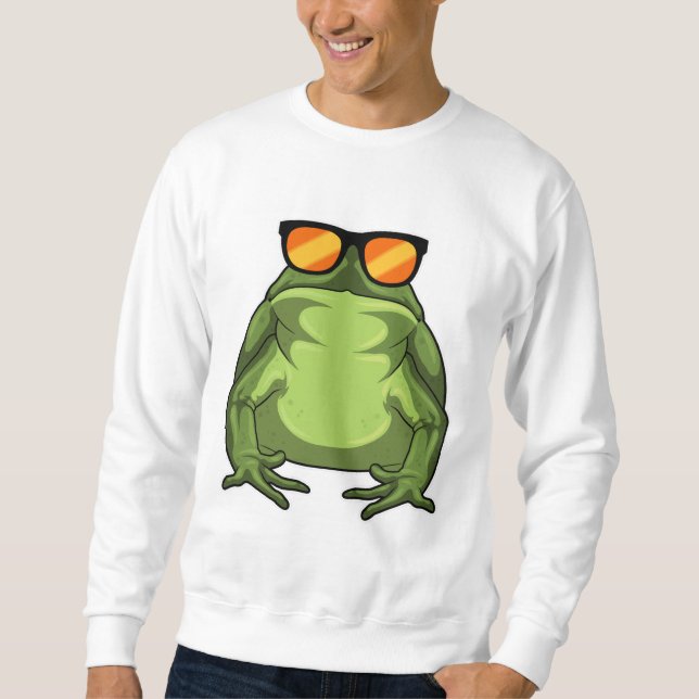 Frog with Sunglasses Sweatshirt (Front)