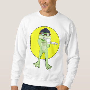 Frog with Swimming goggles Sweatshirt