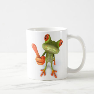 Frog with thumbs up ! coffee mug