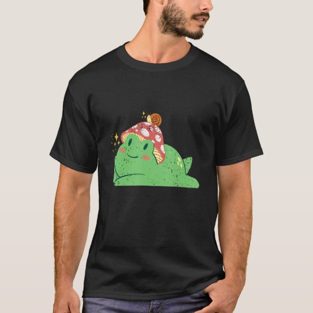 Frog with toadstool hat and a snail T-Shirt (Front)