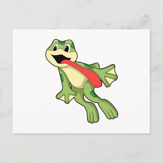Frog with Tongue out Postcard (Front)