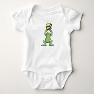 Frog with Volleyball Baby Bodysuit