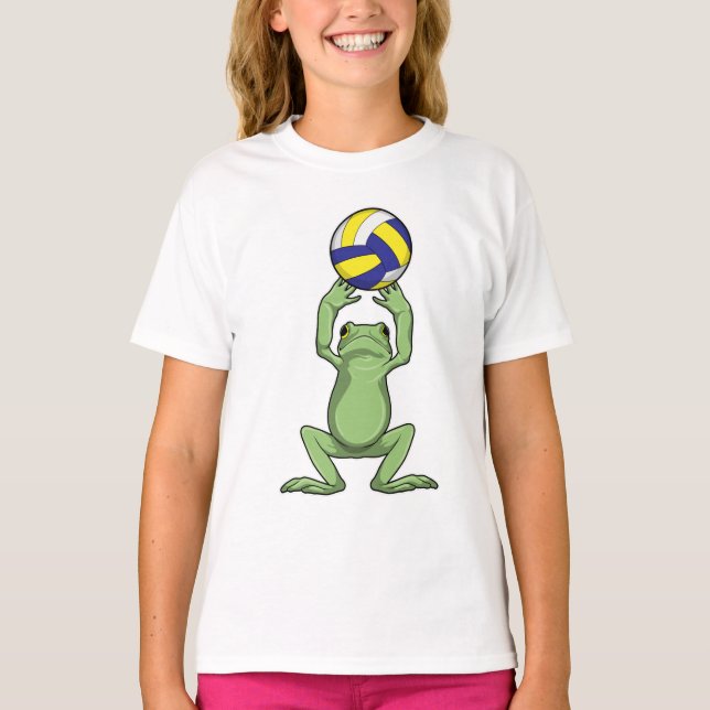 Frog with Volleyball T-Shirt (Front)