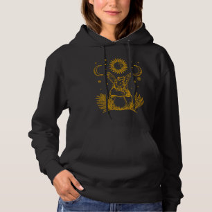 Frog with Wings on Mushroom Vintage Goblincore Aes Hoodie