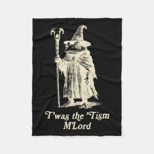 Frog Wizard Meme Autism Awareness Twas The Tism Ml Fleece Blanket
