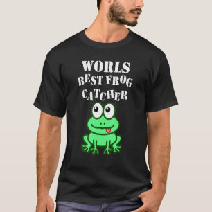 Frog Worlds Best Frog Catcher Boys Girls Frog Hunt T-Shirt