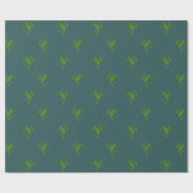 Frog Wrapping Paper (Flat)