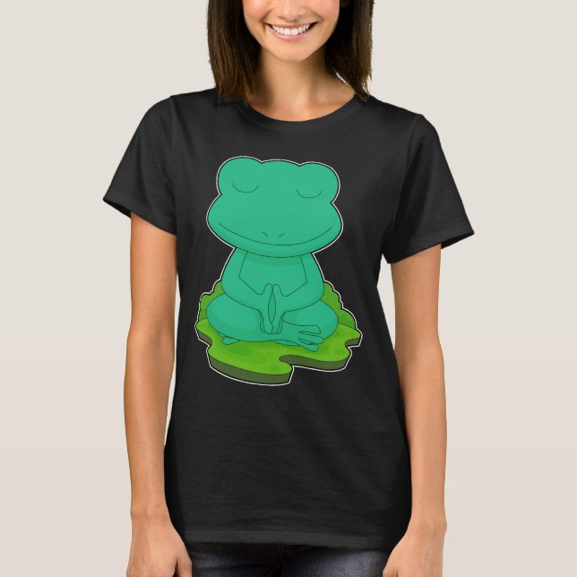 Frog Yoga Fitness Meditation T-Shirt (Front)